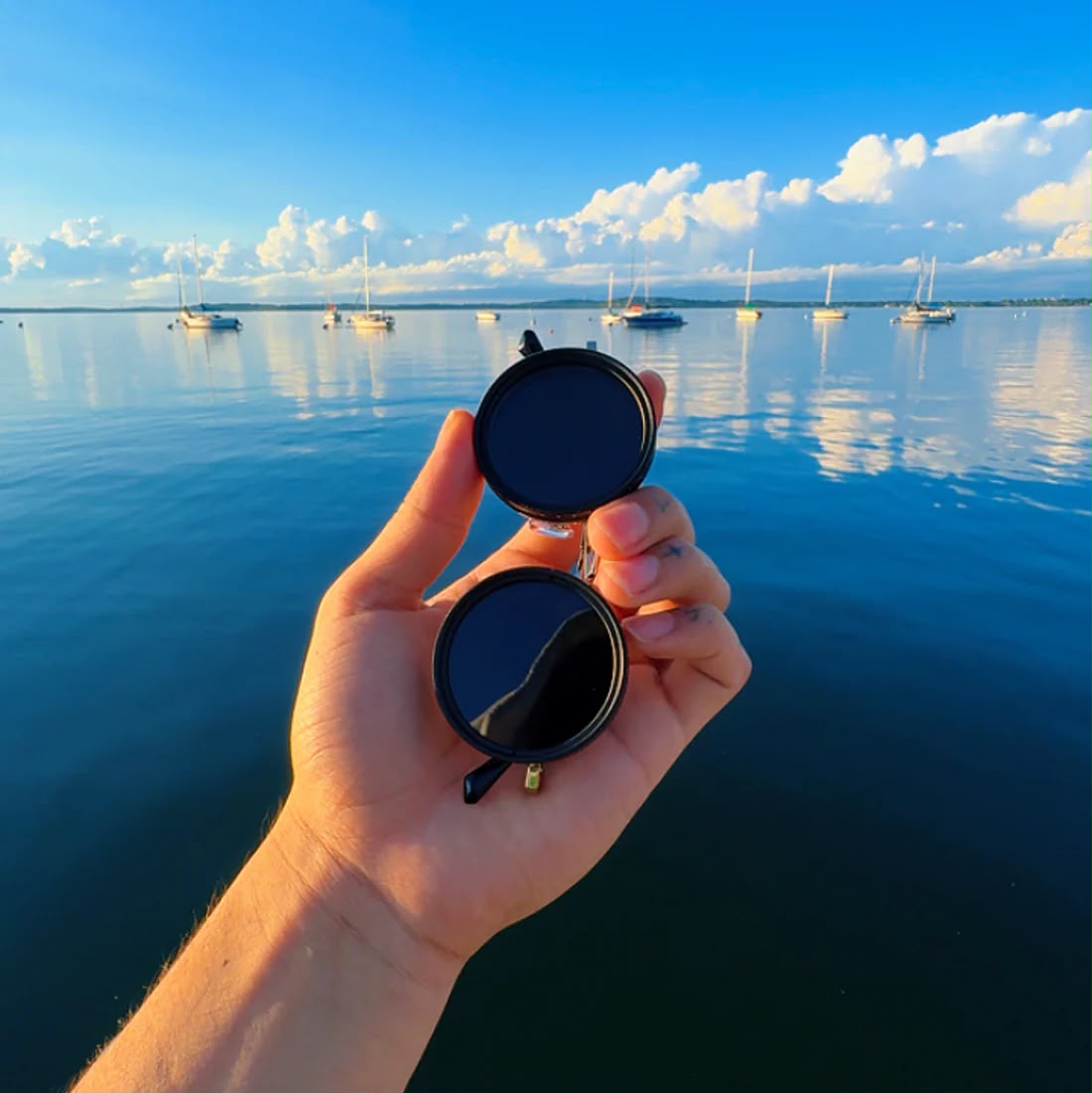 Eye Cloak Black Lens ND-9 Filter Lens Sunglasses